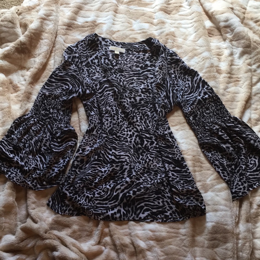 Michael Kors Animal Print Blouse Tunic
